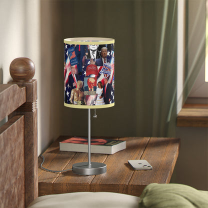 Donald Trump 2024 MAGA Montage Lamp on a Stand