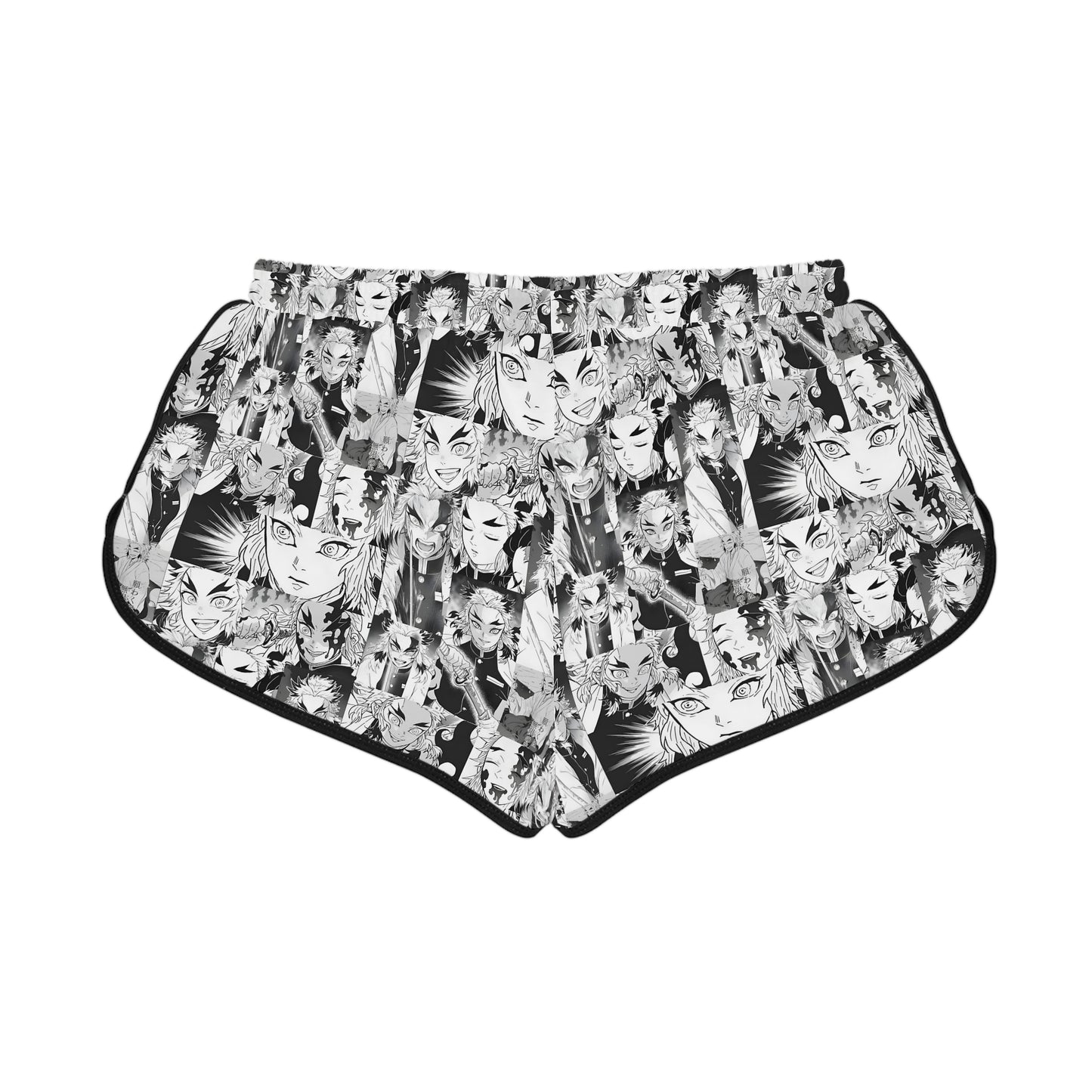 Demon Slayer Kyojuro Rengoku Collage Women's Relaxed Shorts