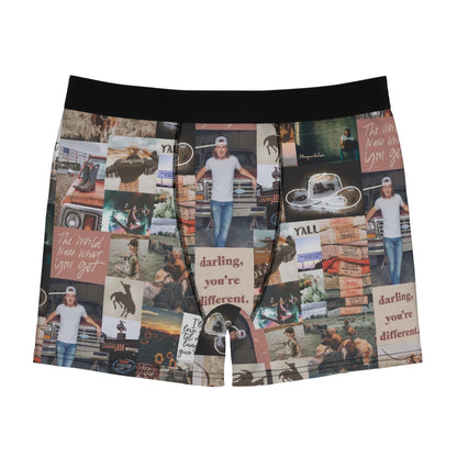 Morgan Wallen Darling You're Different Collage Men's Boxer Briefs Underwear