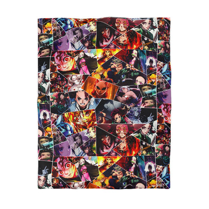 Demon Slayer Reflections Collage Microfiber Duvet Cover