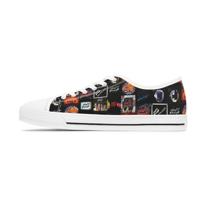 Daft Punk Album Cover Art Collage Women's Low Top Sneakers