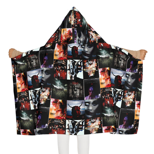 Slipknot Album Art Collage Youth Hooded Towel