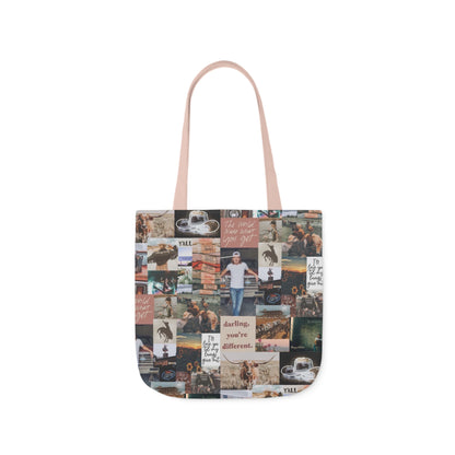 Morgan Wallen Darling You're Different Collage Polyester Canvas Tote Bag