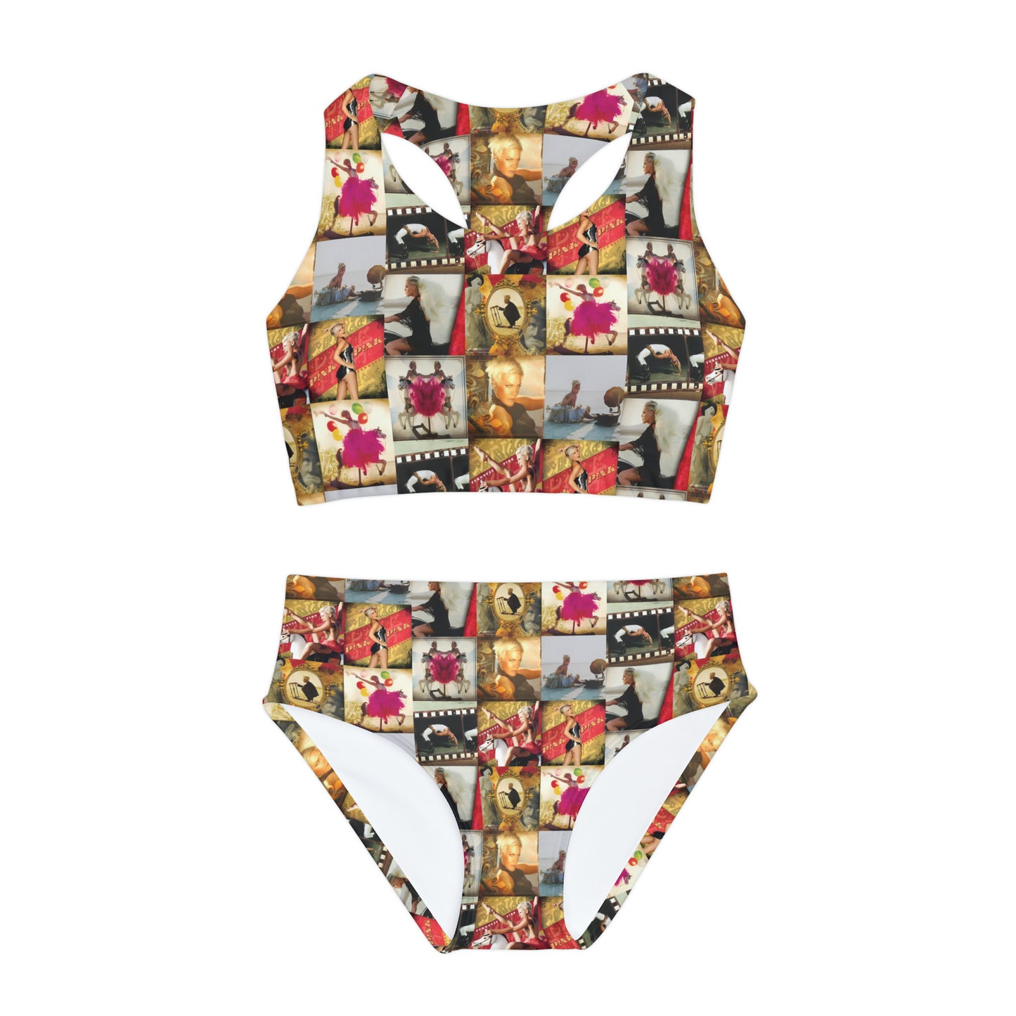 P!nk Funhouse Mosaic Girls Two Piece Swimsuit