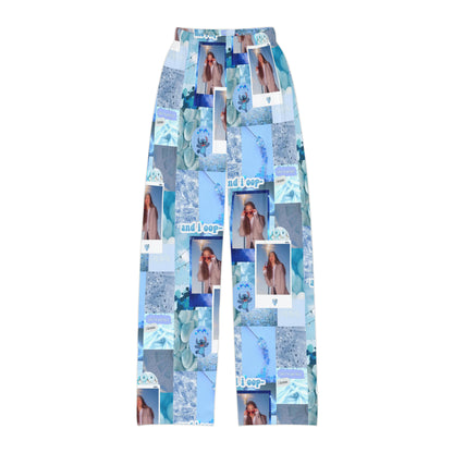 Olivia Rodrigo Light Blue Aesthetic Collage Kids Pajama Pants