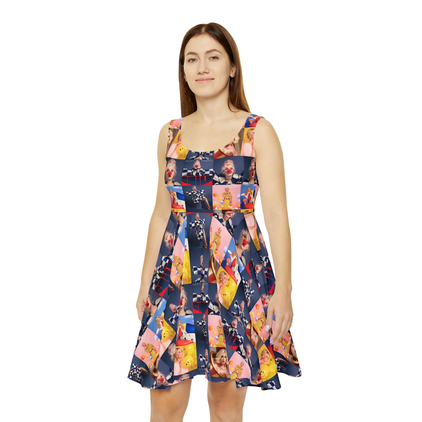 Katy Perry Smile Mosaic Women's Skater Dress