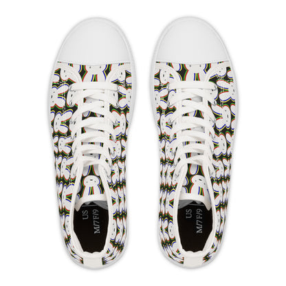 Bad Bunny Logo Pattern Women's High Top Sneakers