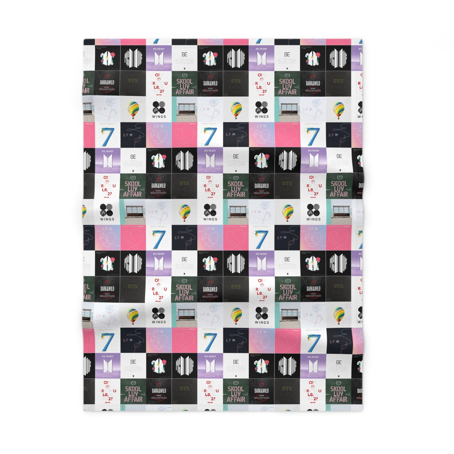 BTS Album Cover Art Collage Soft Fleece Baby Blanket