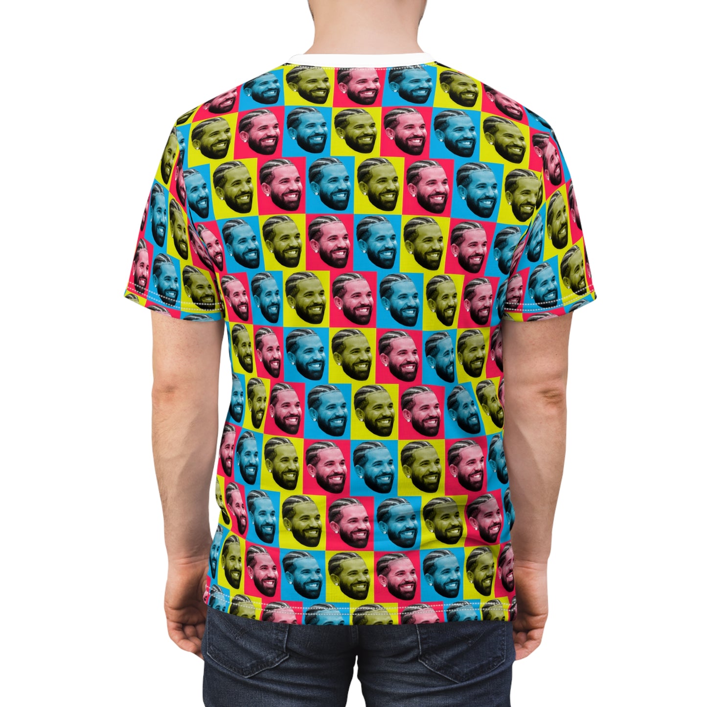 Drake Colored Checker Faces Unisex Tee Shirt