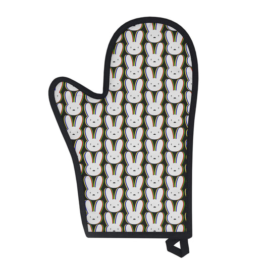 Bad Bunny Logo Pattern Oven Glove