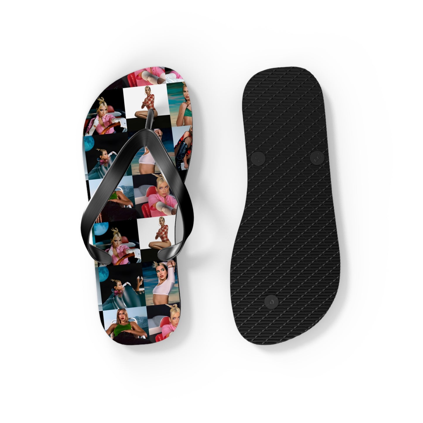 Dua Lipa Future Nostalgia Mosaic Flip Flops