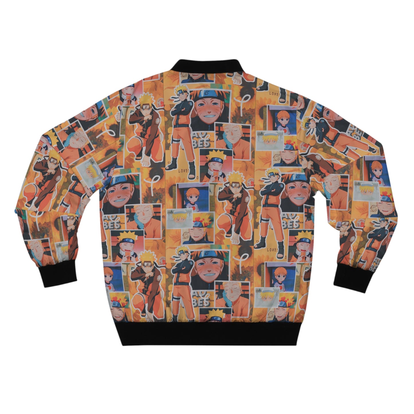 Naruto Uzumaki Sunflower Blaze Collage Men's Bomber Jacket