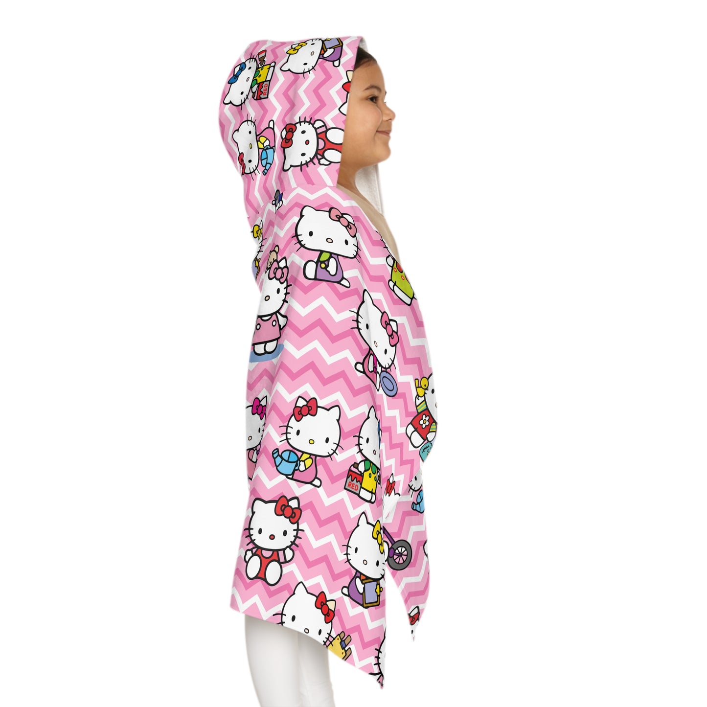 Hello Kitty Playtime Collage Youth Hooded Towel