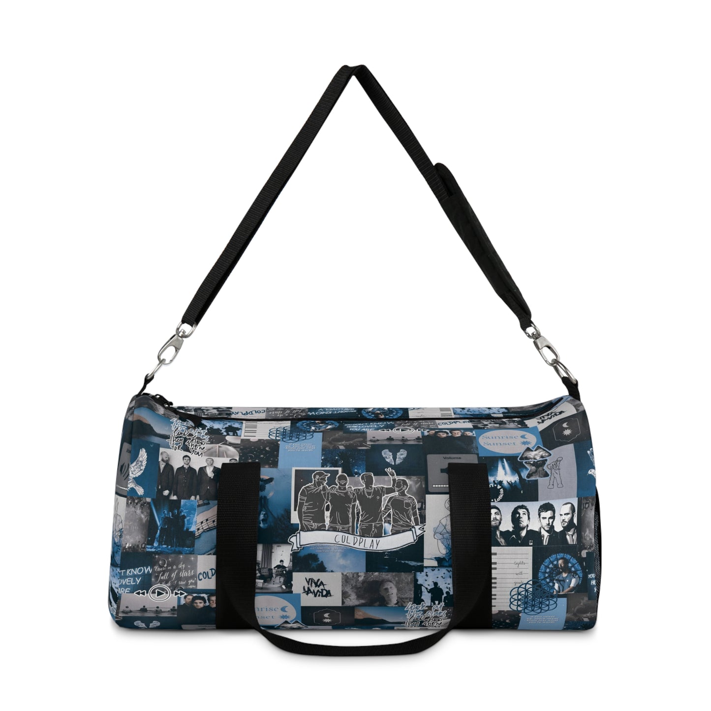 Coldplay Sunrise Sunset Collage Duffel Bag