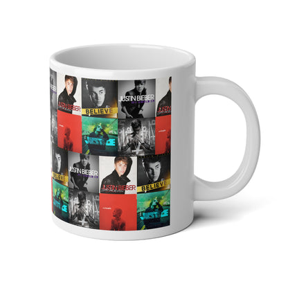 Justin Bieber Album Cover Collage Jumbo Mug