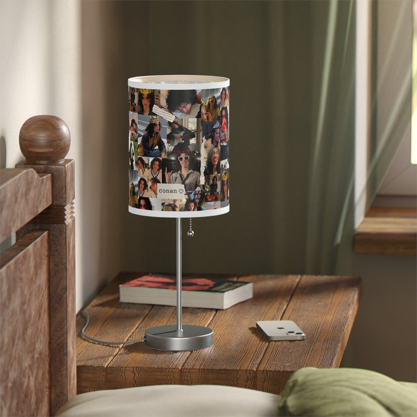 Conan Grey Being Cute Photo Collage Lamp on a Stand