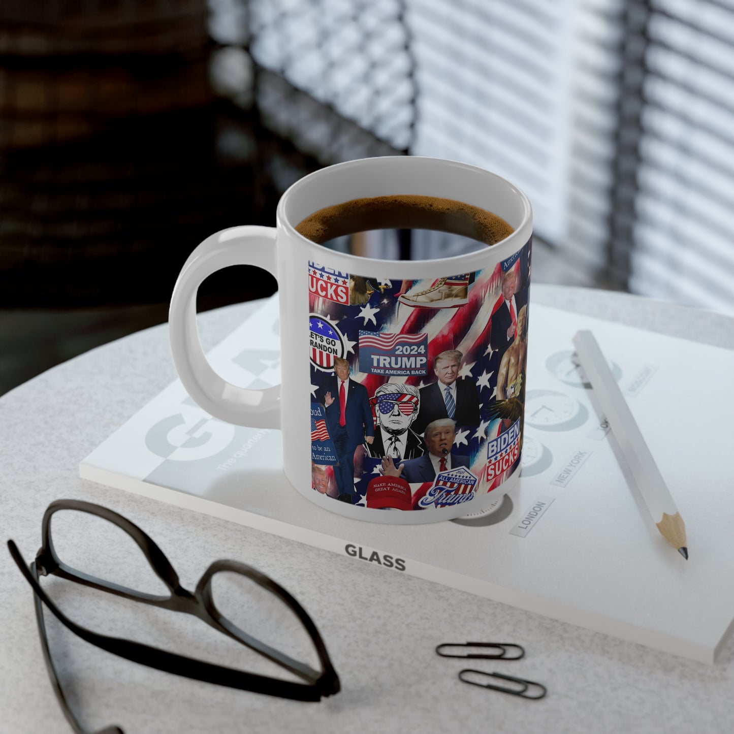 Donald Trump 2024 MAGA Montage Jumbo Mug