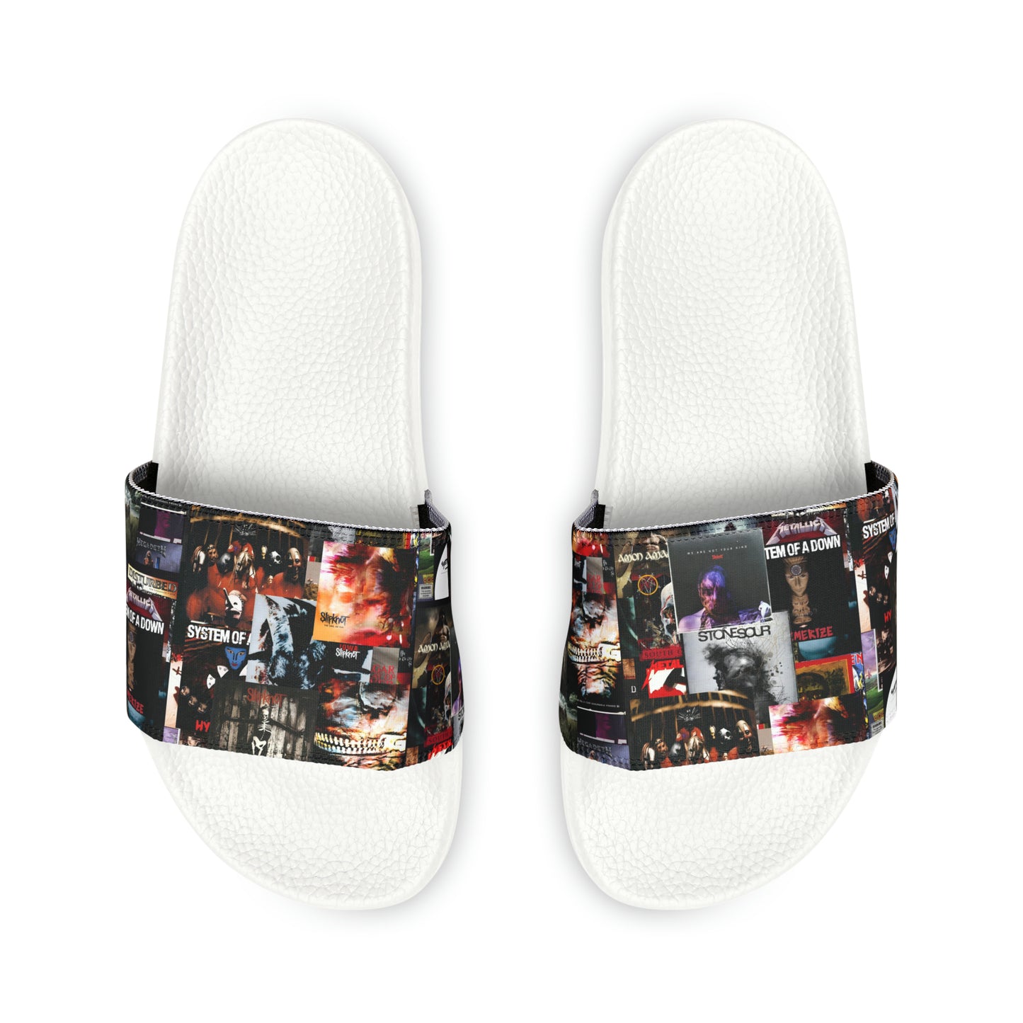 Slipknot Chaotic Album Art Collage Youth Slide Sandals