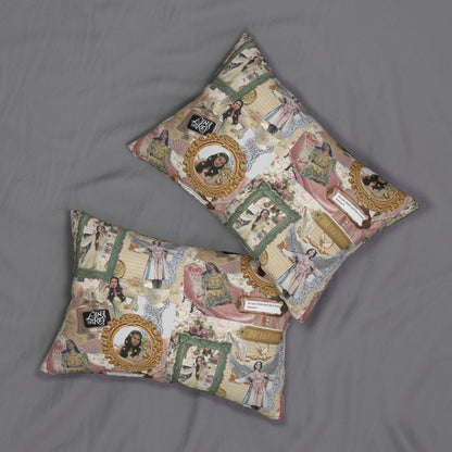 Lana Del Rey Victorian Collage Polyester Lumbar Pillow