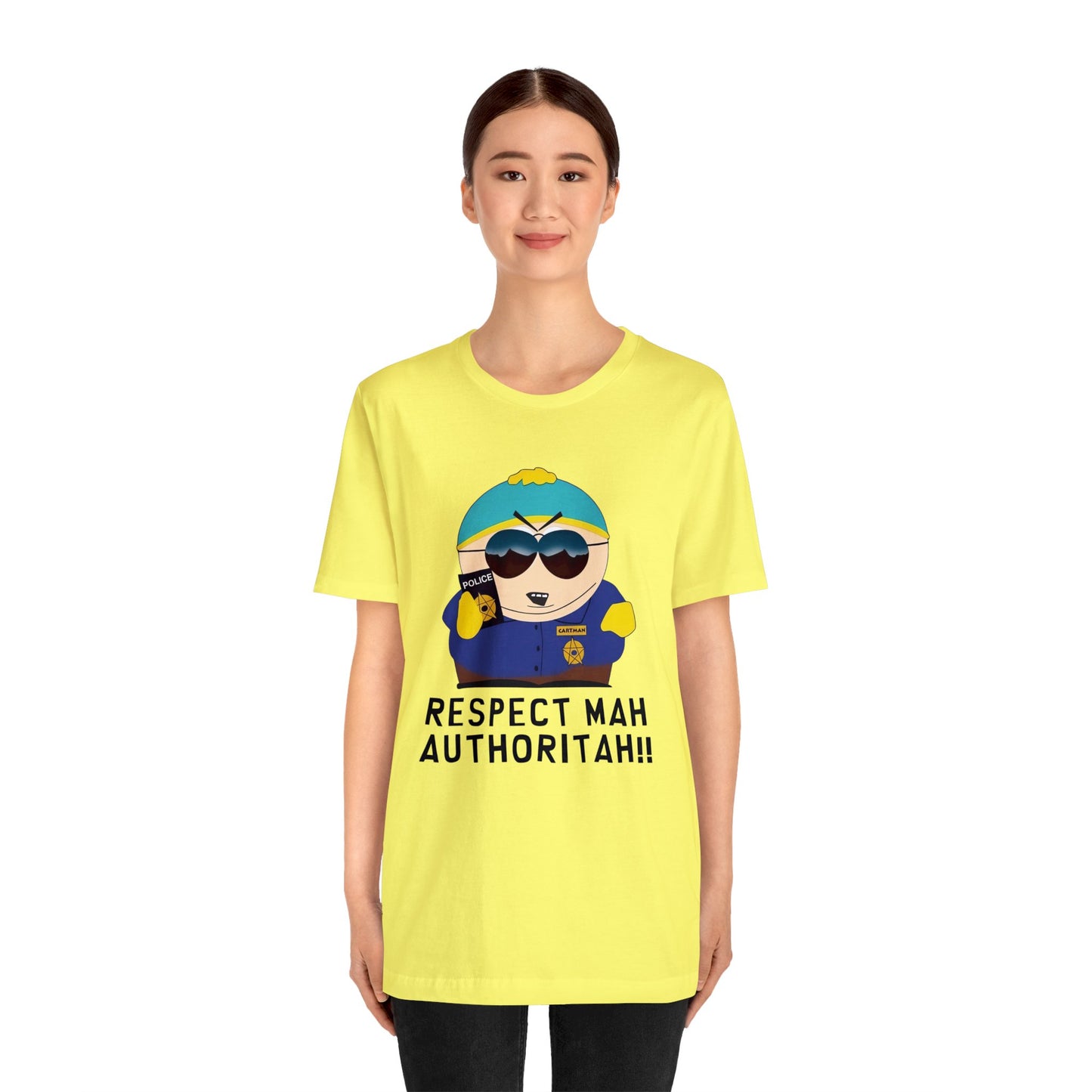 South Park Cartman Respect Mah Autheritah! Unisex Jersey Short Sleeve Tee