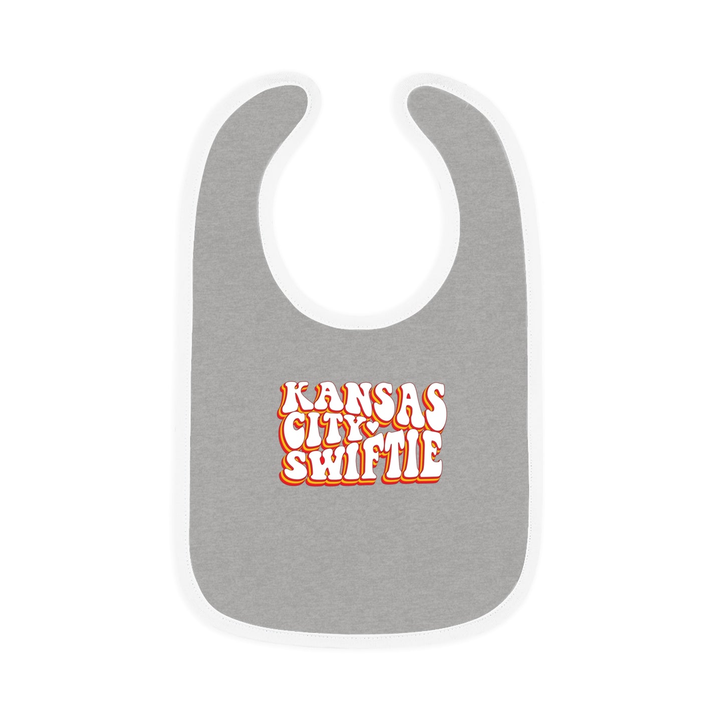 Taylor Swift Kansas City Swiftie Baby Contrast Trim Jersey Bib