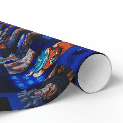 Dragon Ball Z Saiyan Moonlight Collage Gift Wrapping Paper