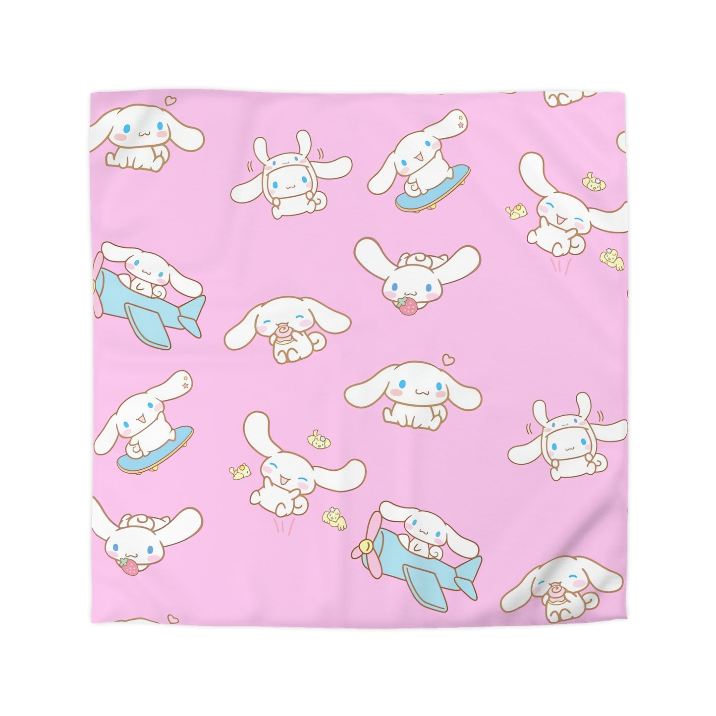 Cinnamoroll Playing Around Pattern Microfiber Duvet Cover