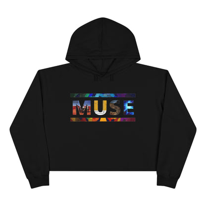 Muse Album Art Letters Crop Hoodie