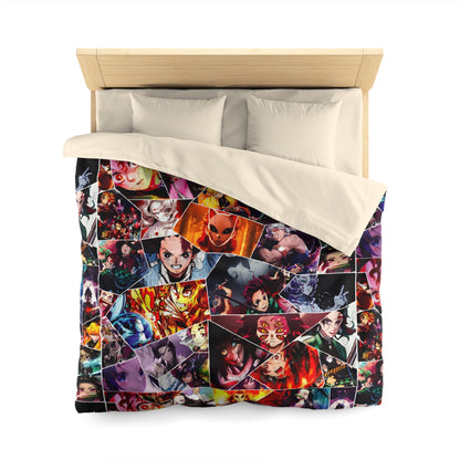 Demon Slayer Reflections Collage Microfiber Duvet Cover