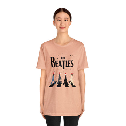 The Beatles Abbey Road Santas Unisex Jersey Short Sleeve Tee Shirt