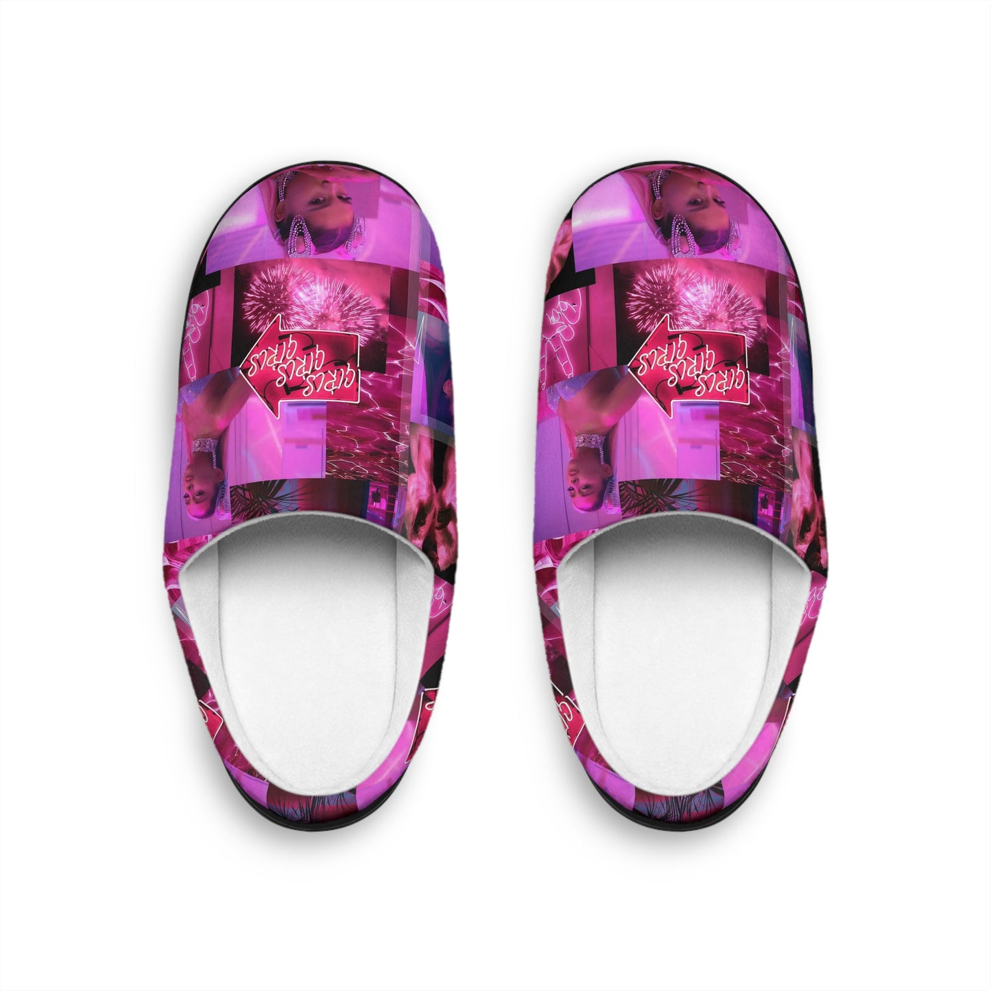 Ariana Grande 7 Rings Collage Women's Indoor Slippers