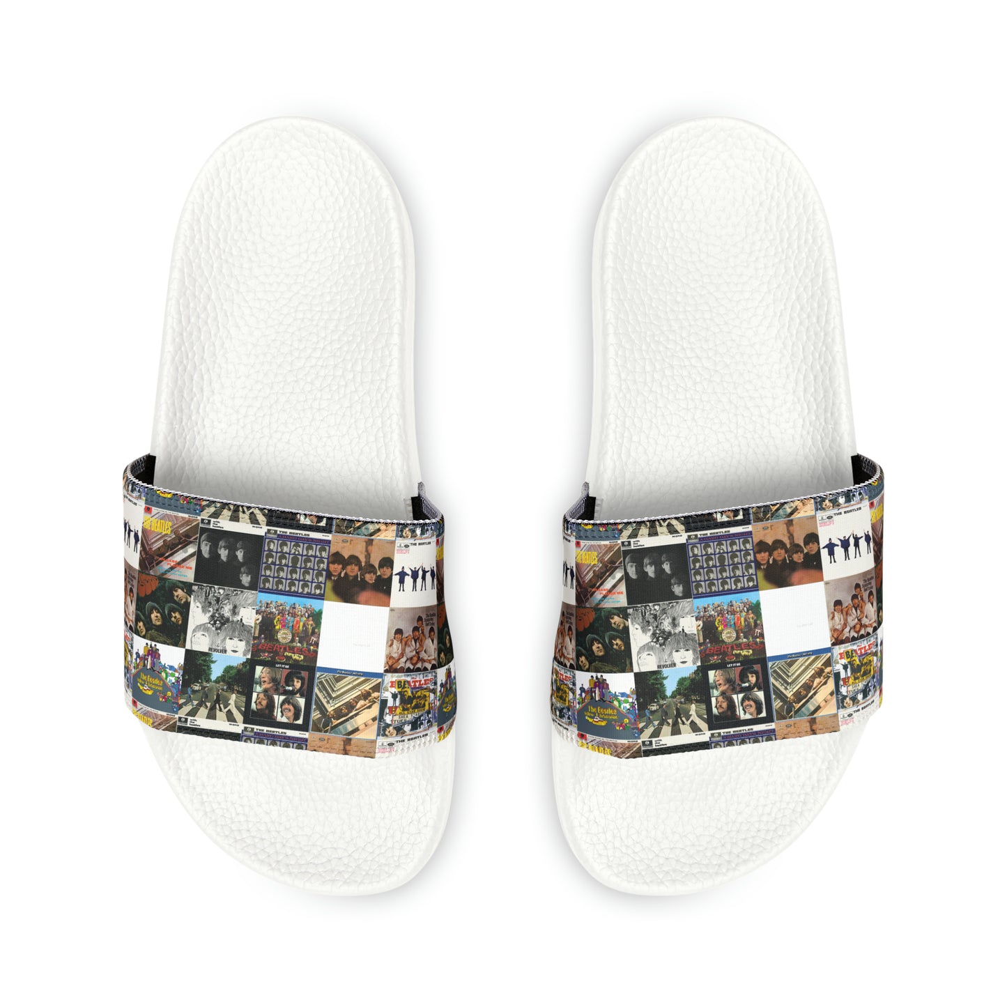 The Beatles Album Cover Collage Women's Slide Sandals