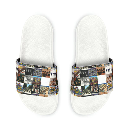 The Beatles Album Cover Collage Women's Slide Sandals