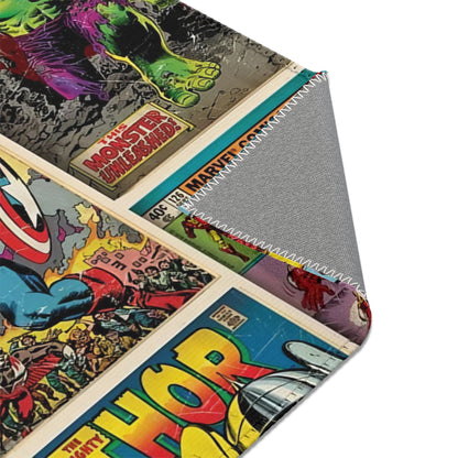 Marvel Comic Book Cover Collage Area Rug