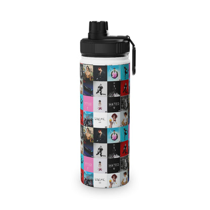 YUNGBLUD Album Cover Art Collage Stainless Steel Sports Lid Water Bottle