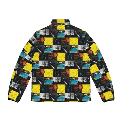 Post Malone Album Art Collage Men's Puffer Jacket