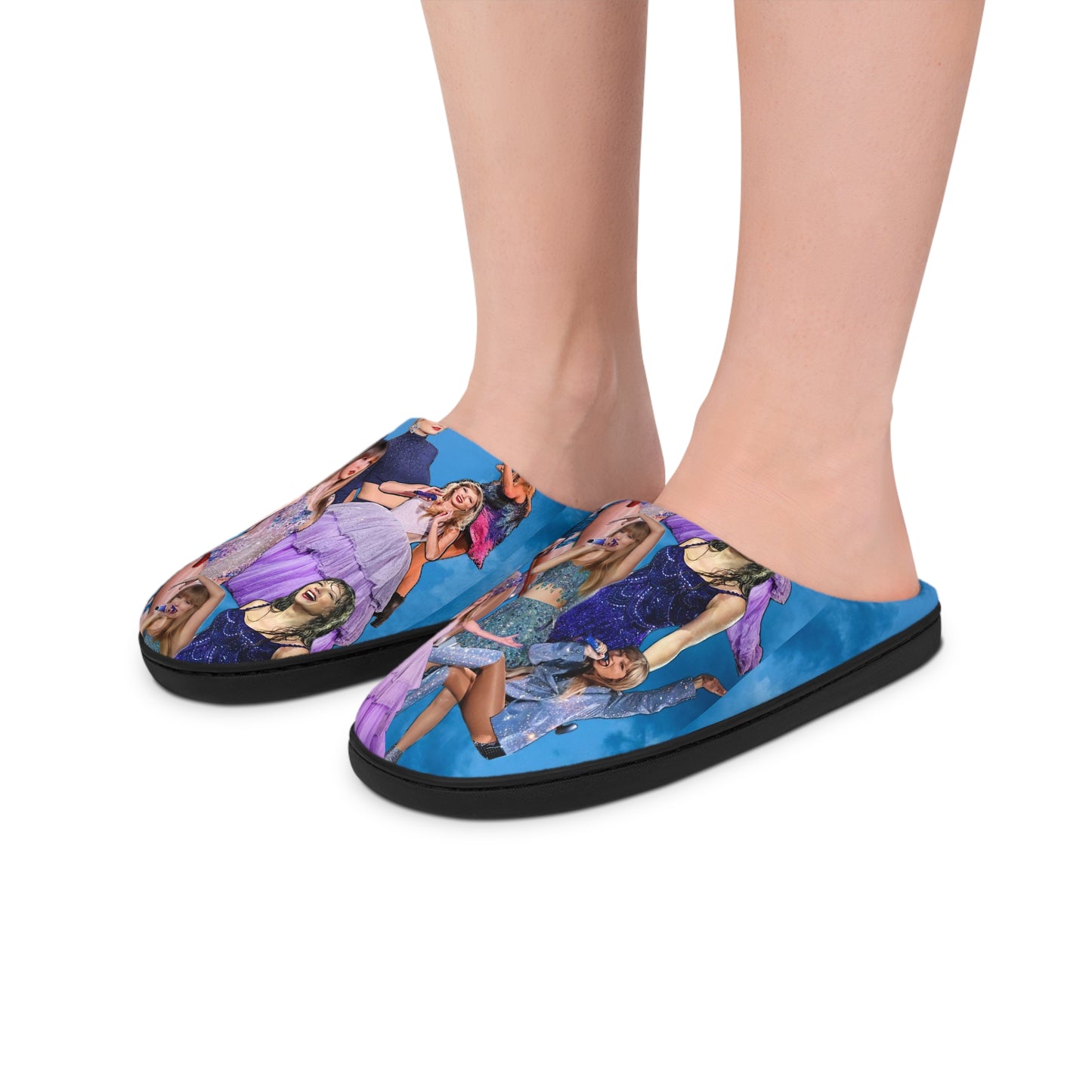 Taylor Swift Blue Skies Collage Women's Indoor Slippers