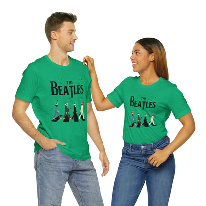 The Beatles Abbey Road Santas Unisex Jersey Short Sleeve Tee Shirt