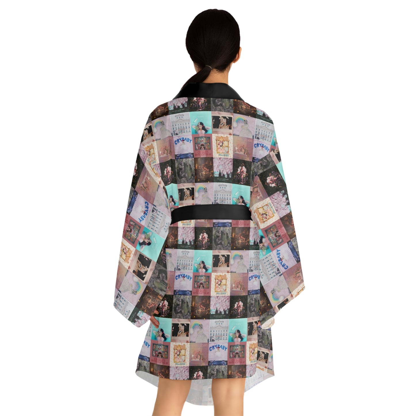 Melanie Martinez Album Art Collage Long Sleeve Kimono Robe