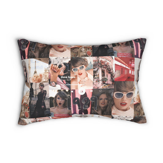 Taylor Swift 1989 Blank Space Collage Spun Polyester Lumbar Pillow