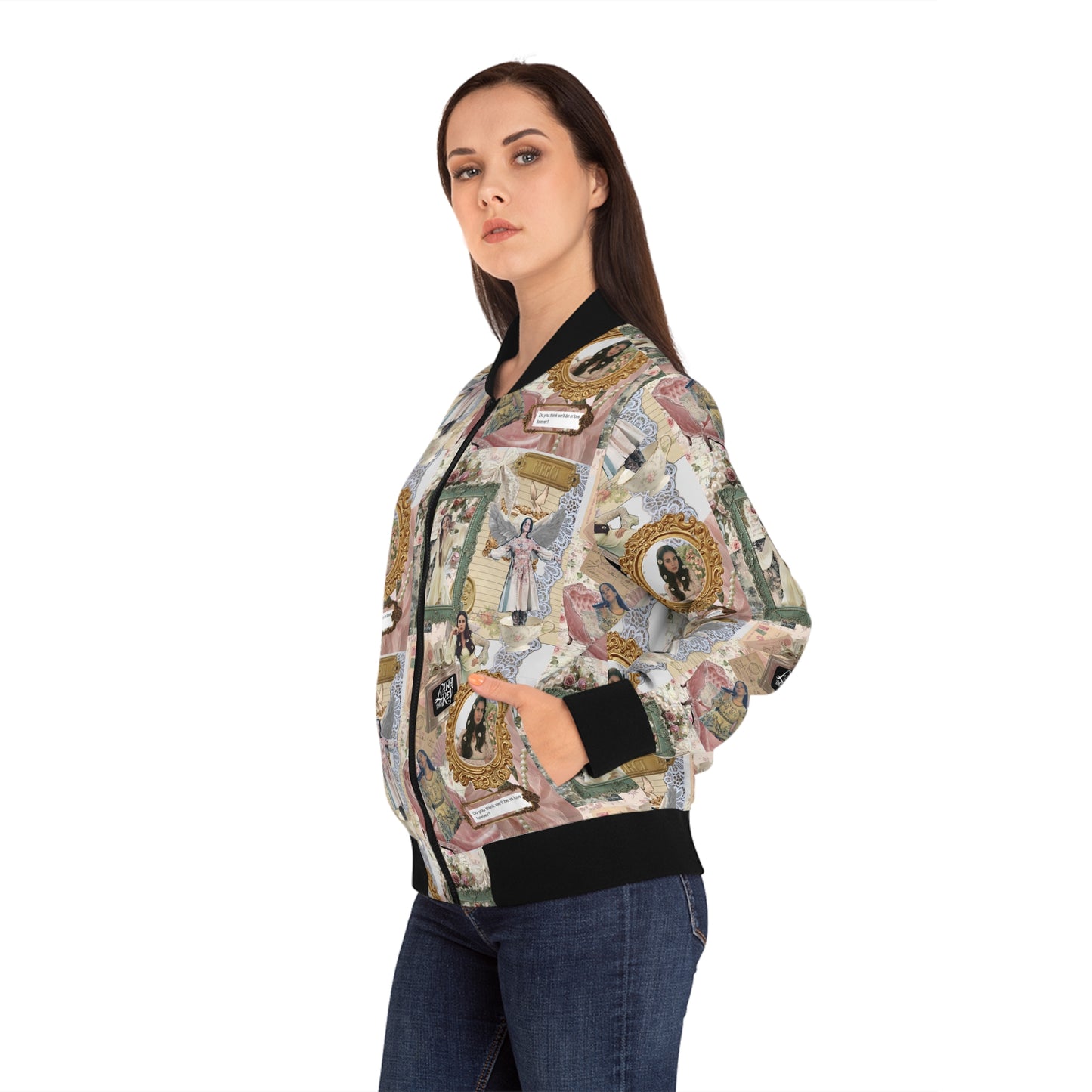 Lana Del Rey Victorian Collage Women's Bomber Jacket