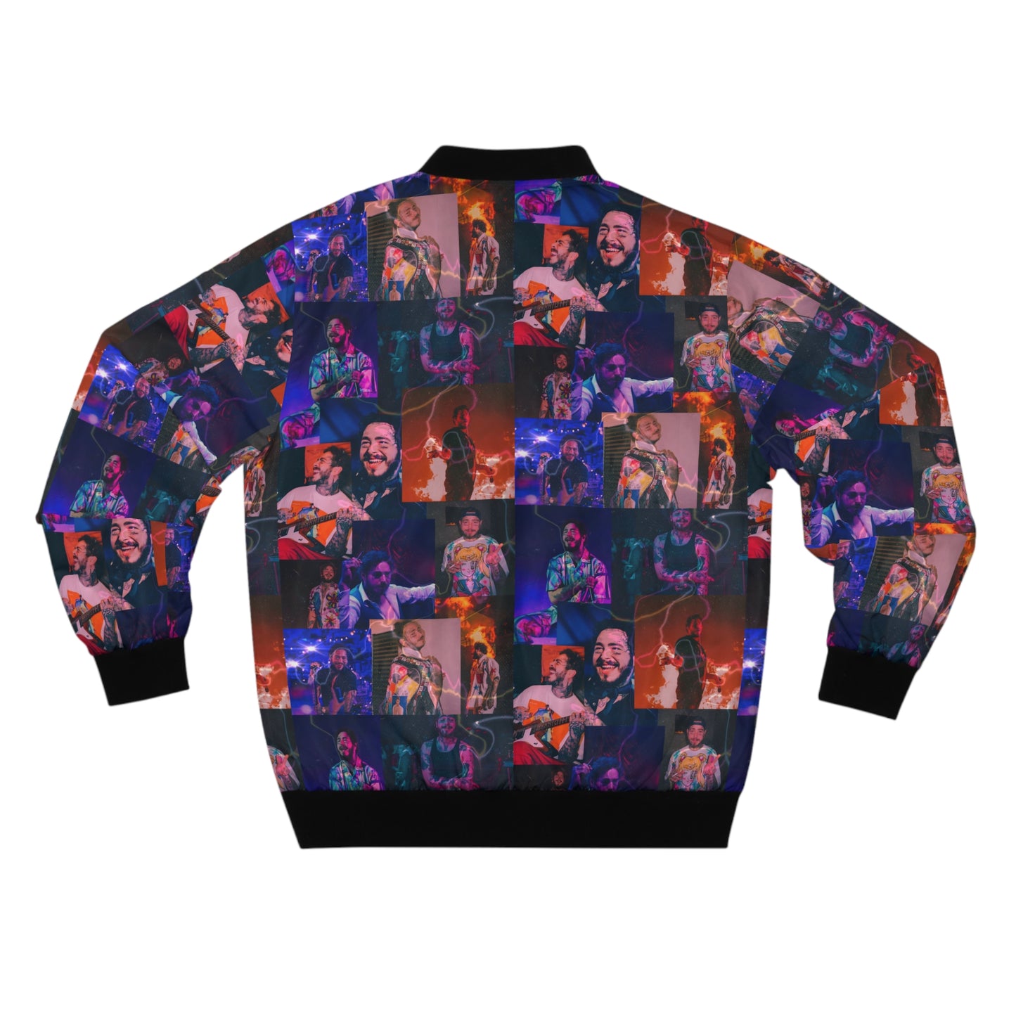 Post Malone Lightning Photo Collage Men's Bomber Jacket