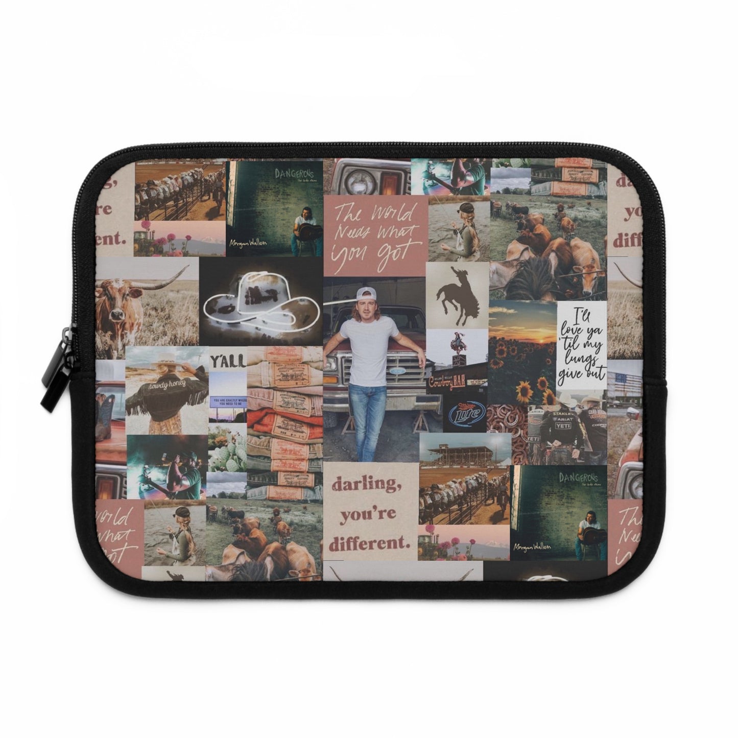 Morgan Wallen Darling You're Different Collage Laptop Sleeve