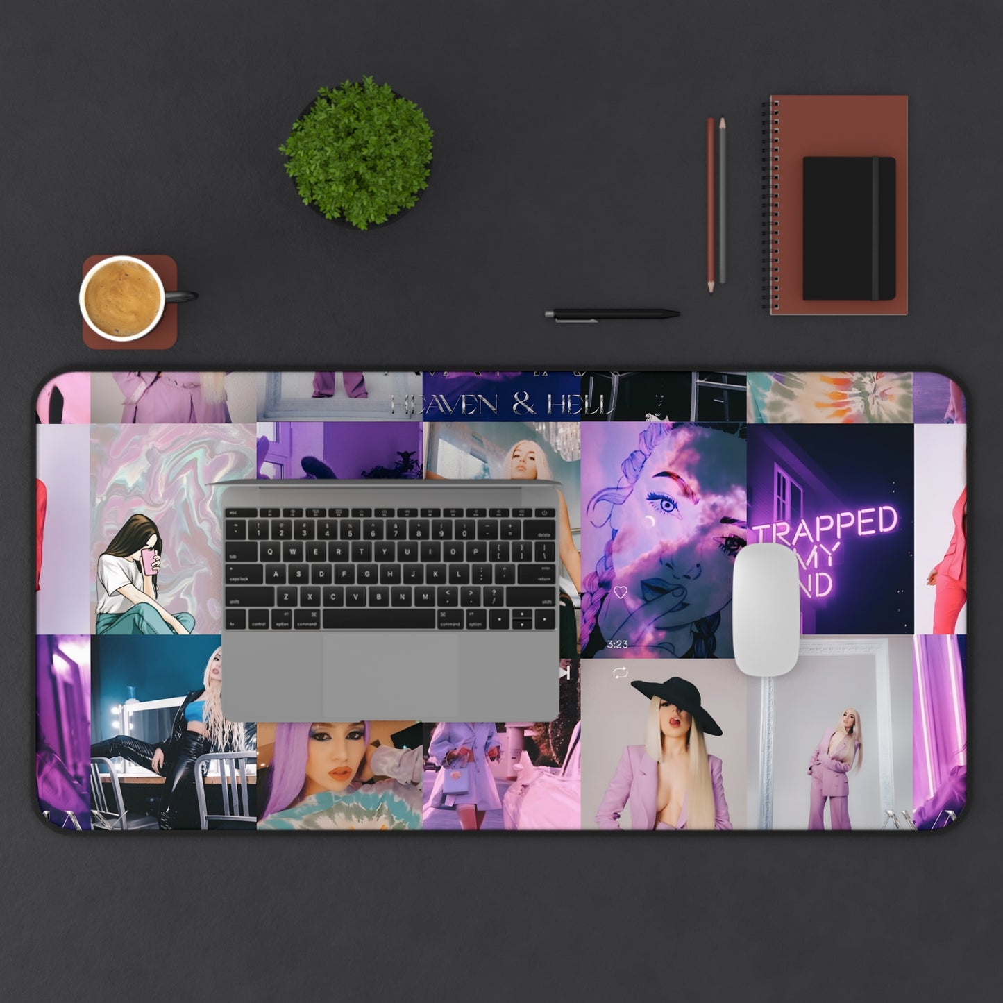 Ava Max Belladonna Photo Collage Desk Mat