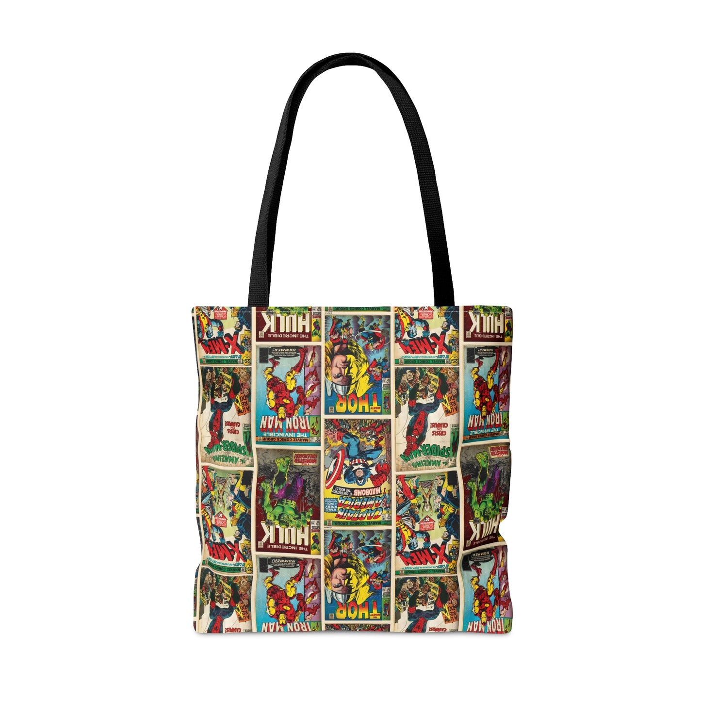 Marvel Comic Book Cover Collage Tote Bag