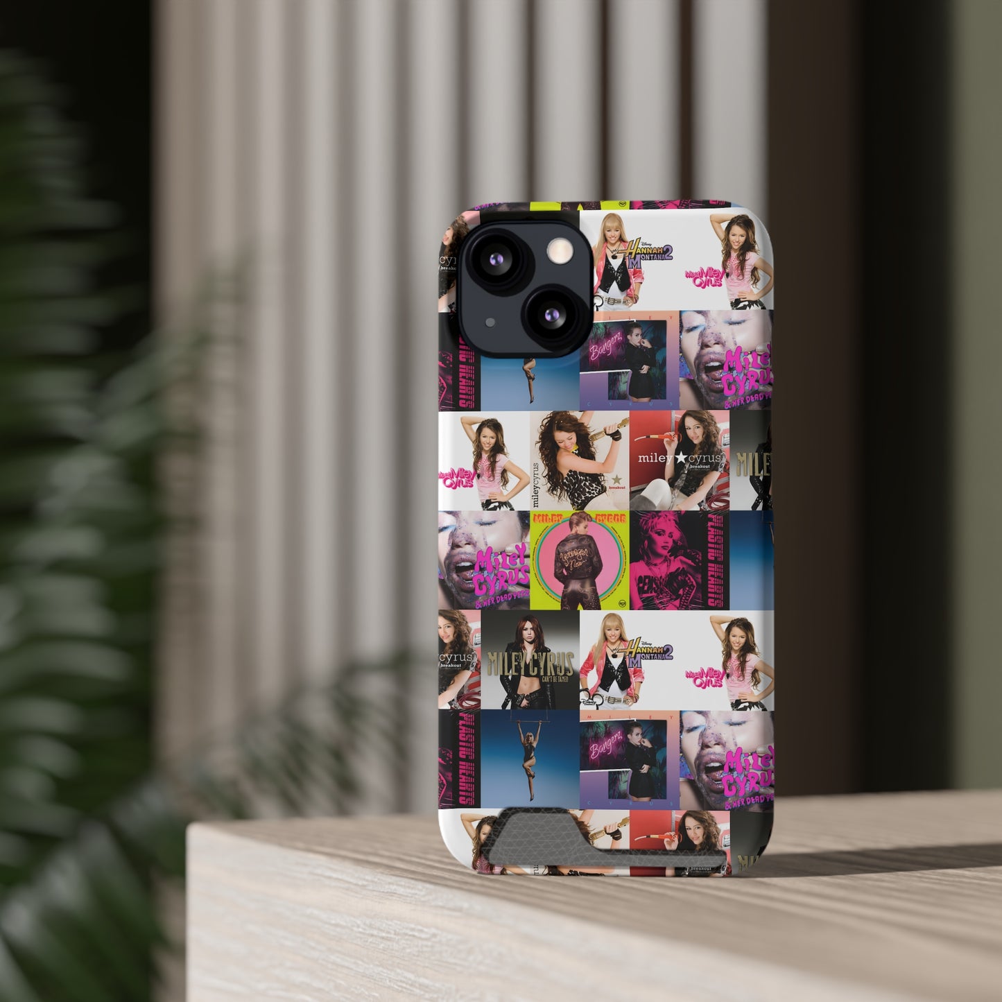 Miley Cyrus Album Cover Collage Phone Case With Card Holder