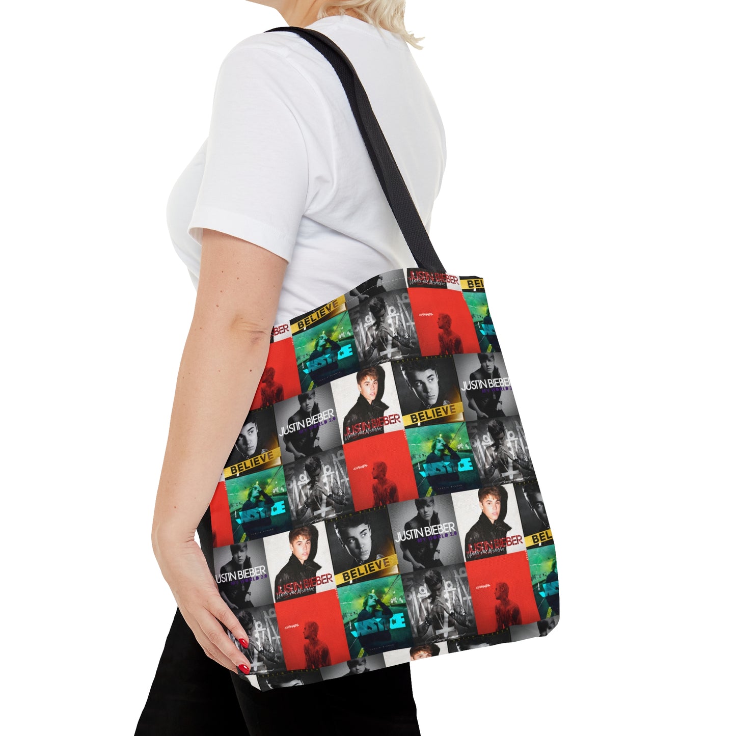 Justin Bieber Album Cover Collage Tote Bag