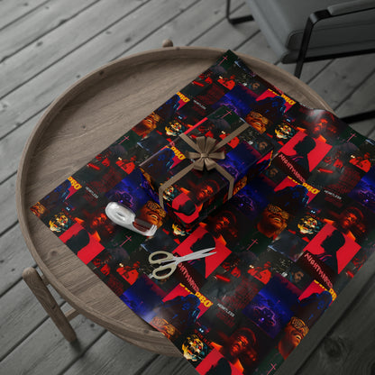 The Weeknd Heartless Nightmares Collage Gift Wrapping Paper