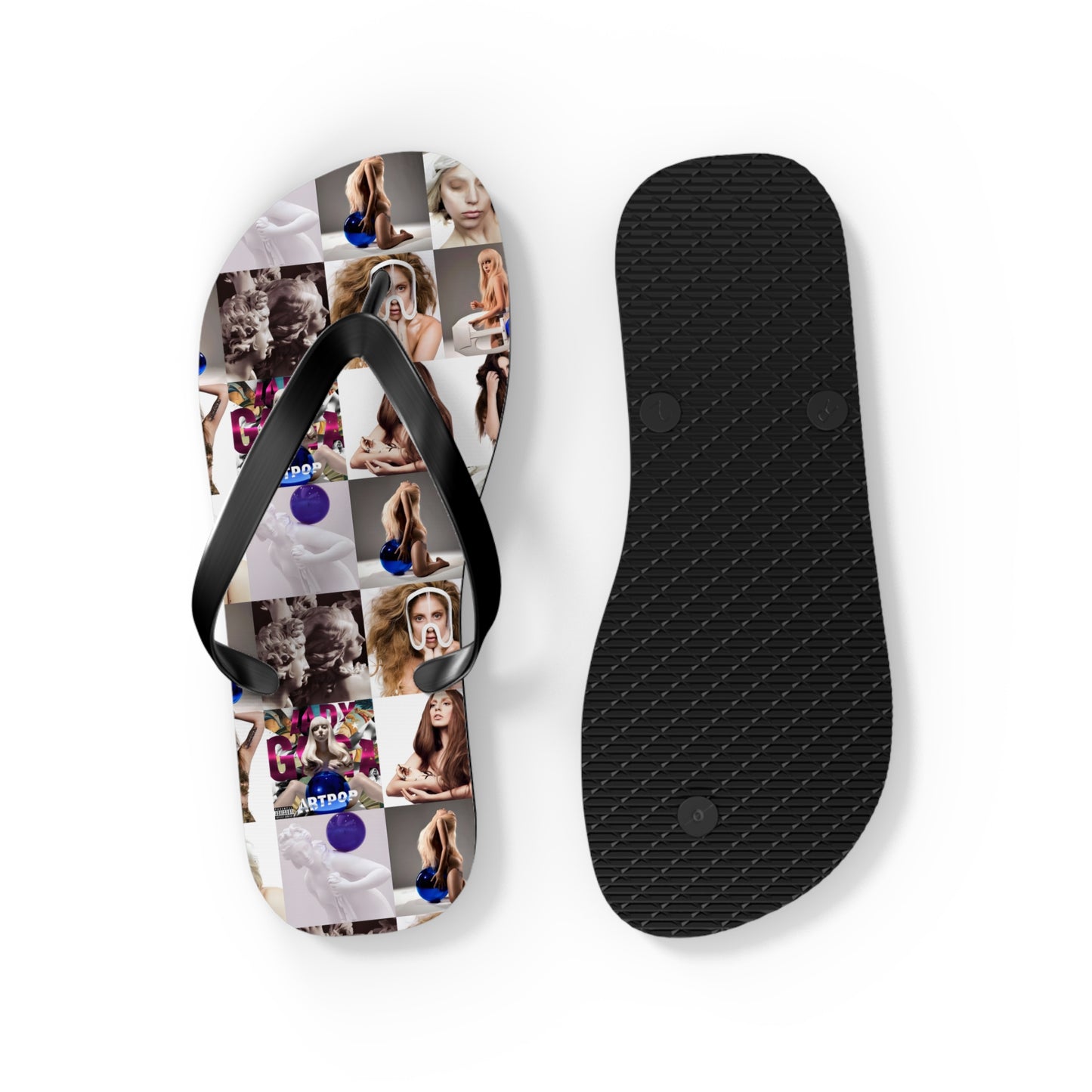 Lady Gaga ARTPOP Mosaic Flip Flops