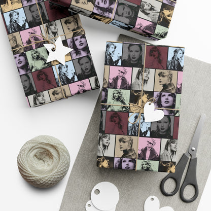 Taylor Swift Eras Collage Gift Wrap Paper